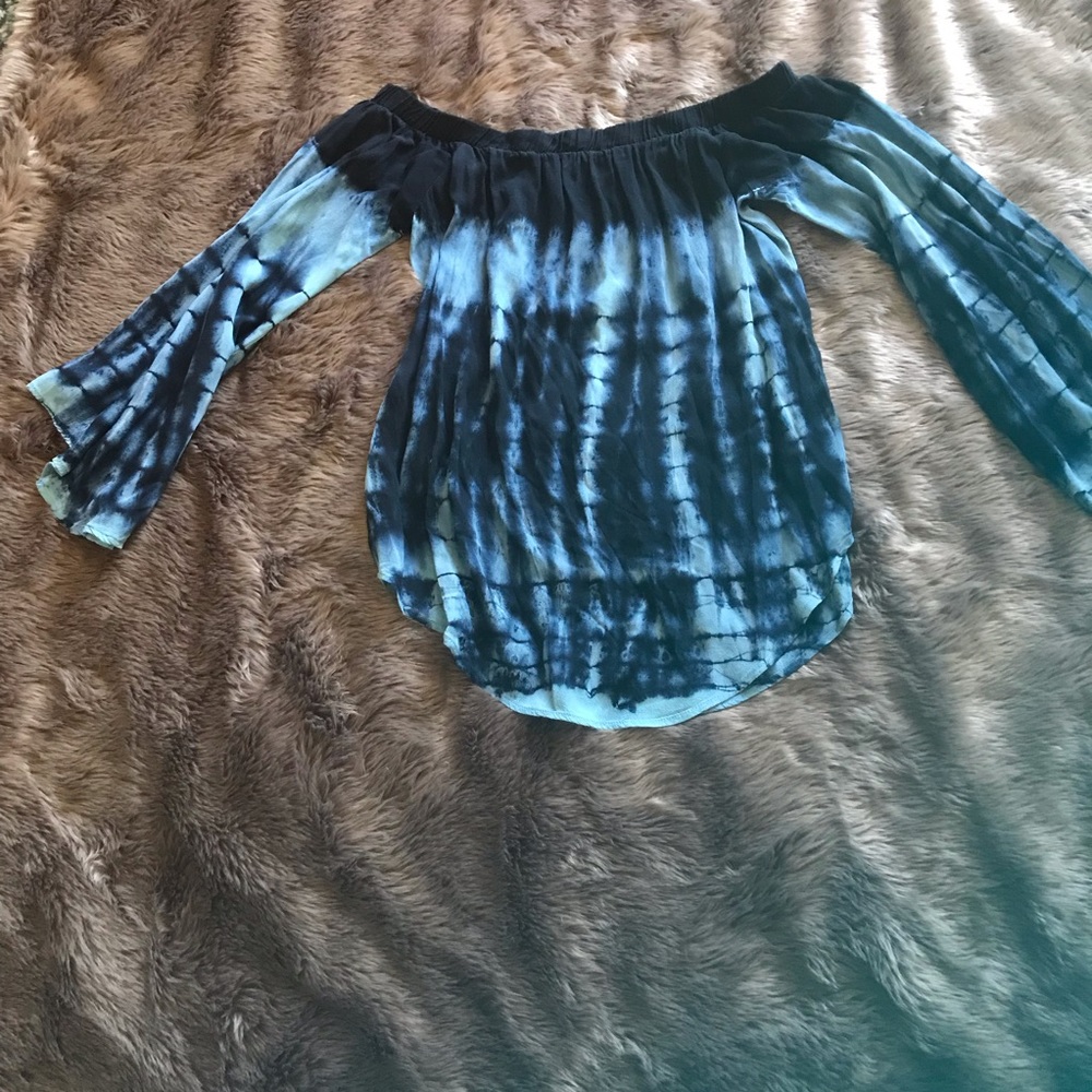 Dark and Light Blue Blouse